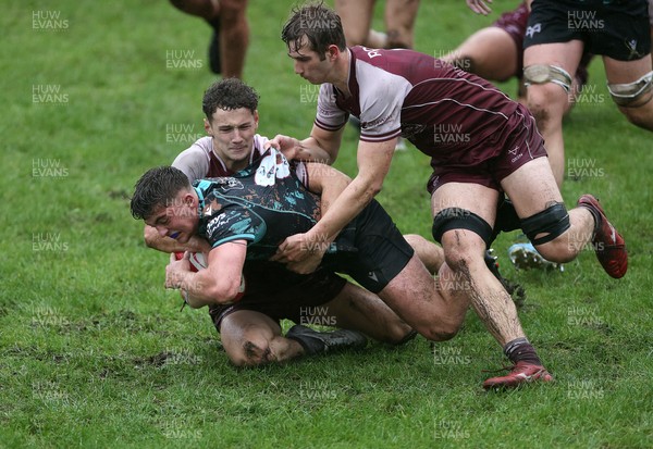 140925 - Ospreys v RGC U18s - Sam Morgan of Ospreys scores a try