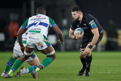 040323 - Ospreys v Benetton - United Rugby Championship - Rhys Davies of Ospreys