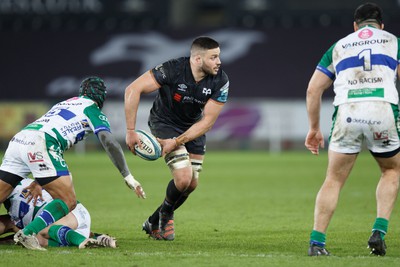 040323 - Ospreys v Benetton - United Rugby Championship - Ethan Roots of Ospreys