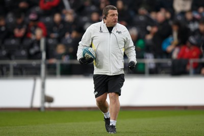 040323 - Ospreys v Benetton - United Rugby Championship - Ospreys head coach Toby Booth before the match