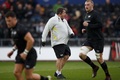 040323 - Ospreys v Benetton - United Rugby Championship - Ospreys head coach Toby Booth before the match