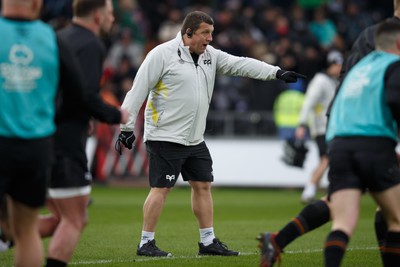 040323 - Ospreys v Benetton - United Rugby Championship - Ospreys head coach Toby Booth before the match