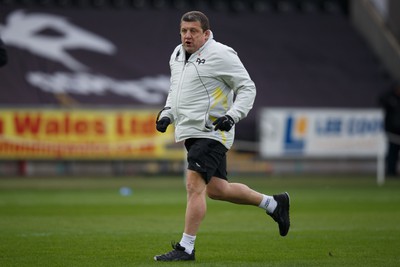 040323 - Ospreys v Benetton - United Rugby Championship - Ospreys head coach Toby Booth before the match