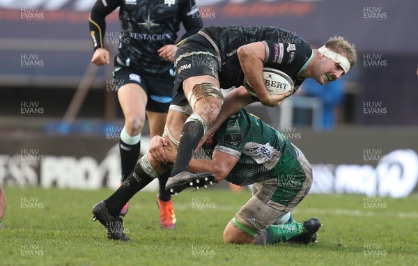 221120 - Ospreys v Benetton Rugby, Guinness PRO14 - Will Griffiths of Ospreys charges forward