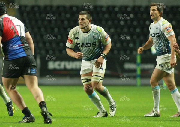 151113 Ospreys v Cardiff Blues - LV=Cup -Blues' Ellis Jenkins 