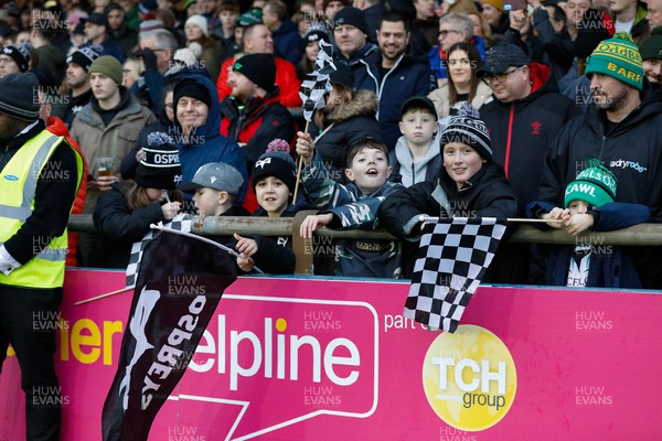 010124 - Ospreys v Cardiff Rugby - United Rugby Championship - Fans at todays game