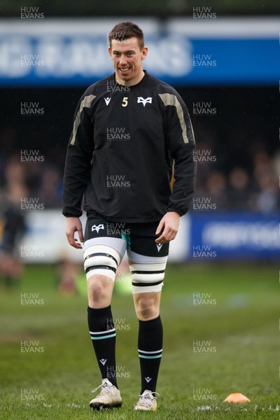 010124 - Ospreys v Cardiff Rugby - United Rugby Championship - Adam Beard of Ospreys warms up ahead of the match
