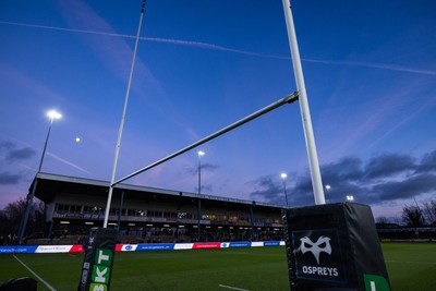 010126 - Ospreys v Cardiff Rugby, United Rugby Championship - A general view of The Brewery Field ahead of the match