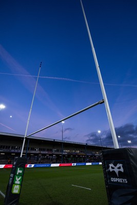 010126 - Ospreys v Cardiff Rugby, United Rugby Championship - A general view of The Brewery Field ahead of the match