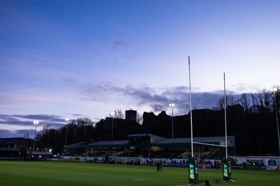 010126 - Ospreys v Cardiff Rugby, United Rugby Championship - A general view of The Brewery Field ahead of the match