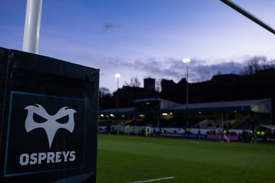 010126 - Ospreys v Cardiff Rugby, United Rugby Championship - A general view of The Brewery Field ahead of the match