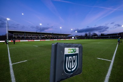 010126 - Ospreys v Cardiff Rugby, United Rugby Championship - A general view of The Brewery Field ahead of the match