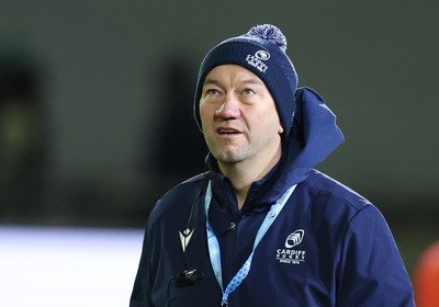 010126 - Ospreys v Cardiff Rugby, United Rugby Championship - Cardiff Rugby head coach Corniel van Zyl