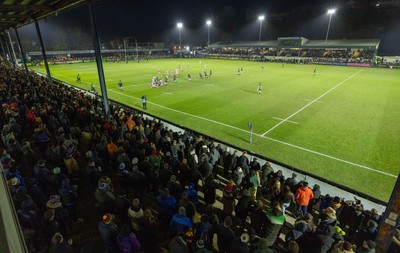 010126 - Ospreys v Cardiff Rugby, United Rugby Championship - A sell out crowd watches the final Welsh festive derby between Ospreys and Cardiff Rugby