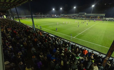 010126 - Ospreys v Cardiff Rugby, United Rugby Championship - A sell out crowd watches the final Welsh festive derby between Ospreys and Cardiff Rugby