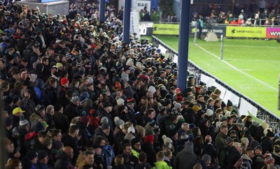 010126 - Ospreys v Cardiff Rugby, United Rugby Championship - A sell out crowd watches the final Welsh festive derby between Ospreys and Cardiff Rugby