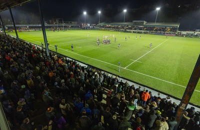 010126 - Ospreys v Cardiff Rugby, United Rugby Championship - A sell out crowd watches the final Welsh festive derby between Ospreys and Cardiff Rugby