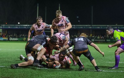 010126 - Ospreys v Cardiff Rugby, United Rugby Championship - Javan Sebastian of Cardiff Rugby scores try