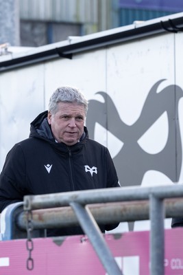 010126 - Ospreys v Cardiff Rugby - United Rugby Championship - Ospreys CEO Lance Bradley arrives at the Brewery Field 