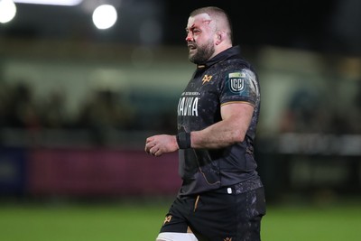010126 - Ospreys v Cardiff Rugby - United Rugby Championship - Sam Parry of Ospreys with a head injury