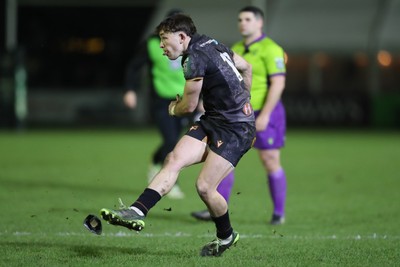 010126 - Ospreys v Cardiff Rugby - United Rugby Championship - Dan Edwards of Ospreys converts 