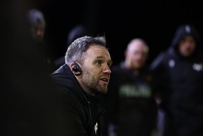 010126 - Ospreys v Cardiff Rugby - United Rugby Championship - Ospreys Head Coach Mark Jones at the end of the game