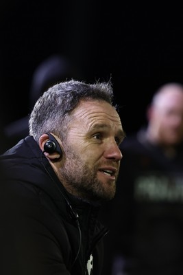 010126 - Ospreys v Cardiff Rugby - United Rugby Championship - Ospreys Head Coach Mark Jones at the end of the game