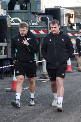 010126 - Ospreys v Cardiff Rugby - United Rugby Championship - Duncan Jones and Dewi Lake of Ospreys 