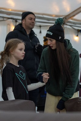 010126 - Ospreys v Cardiff Rugby - United Rugby Championship - Fans in the marquee