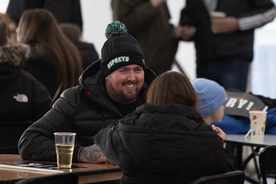 010126 - Ospreys v Cardiff Rugby - United Rugby Championship - Fans in the marquee