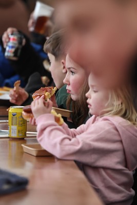 010126 - Ospreys v Cardiff Rugby - United Rugby Championship - Fans in the marquee
