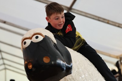 010126 - Ospreys v Cardiff Rugby - United Rugby Championship - Fans in the marquee