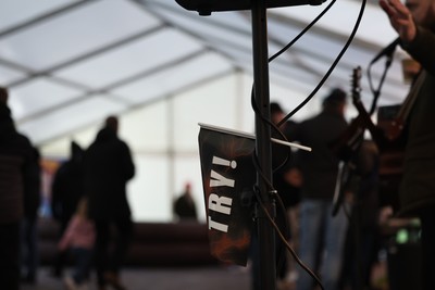010126 - Ospreys v Cardiff Rugby - United Rugby Championship - Fans in the marquee