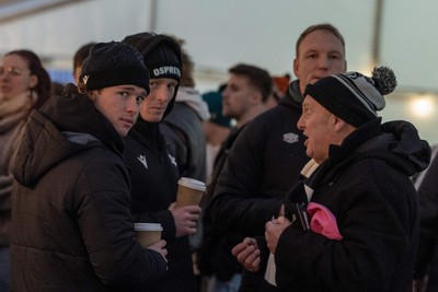 010126 - Ospreys v Cardiff Rugby - United Rugby Championship - Fans in the marquee
