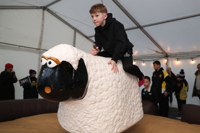 010126 - Ospreys v Cardiff Rugby - United Rugby Championship - Fans in the marquee