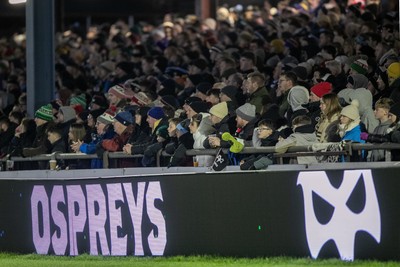 010126 - Ospreys v Cardiff Rugby - United Rugby Championship - Fans