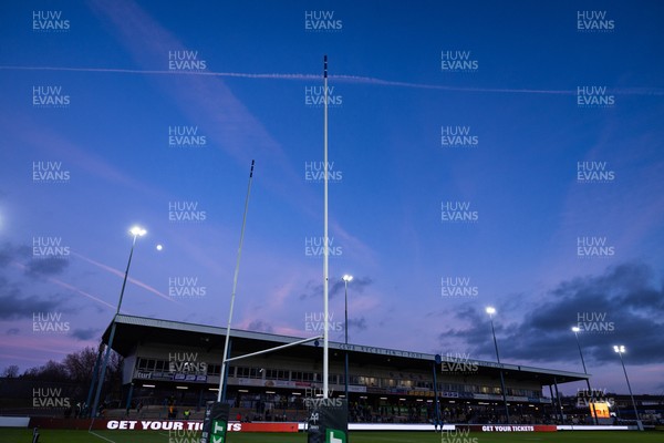 010126 - Ospreys v Cardiff Rugby, United Rugby Championship - A general view of The Brewery Field ahead of the match