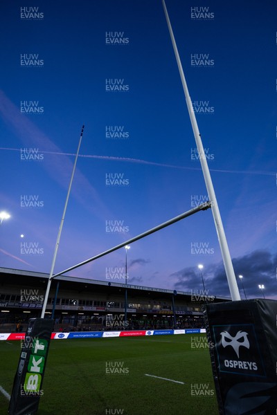 010126 - Ospreys v Cardiff Rugby, United Rugby Championship - A general view of The Brewery Field ahead of the match