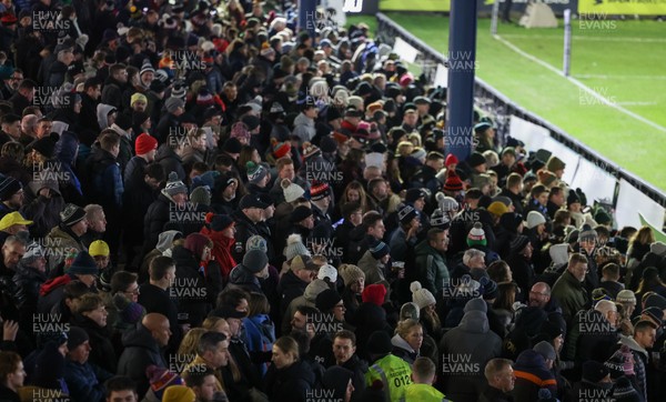 010126 - Ospreys v Cardiff Rugby, United Rugby Championship - A sell out crowd watches the final Welsh festive derby between Ospreys and Cardiff Rugby