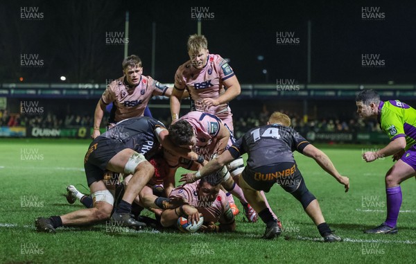 010126 - Ospreys v Cardiff Rugby, United Rugby Championship - Javan Sebastian of Cardiff Rugby scores try