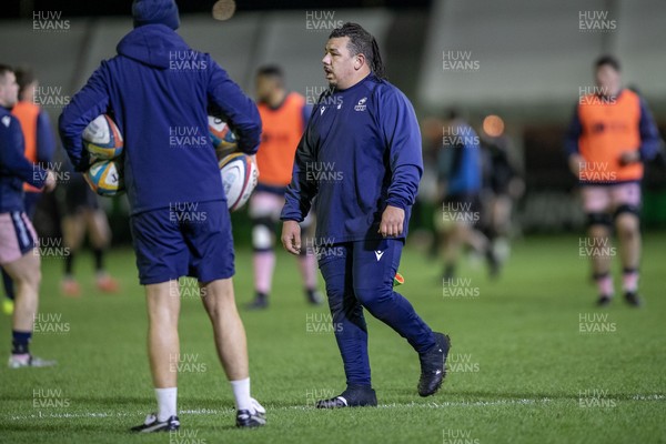 010126 - Ospreys v Cardiff Rugby - United Rugby Championship - Javan Sebastian of Cardiff Rugby in the warm up