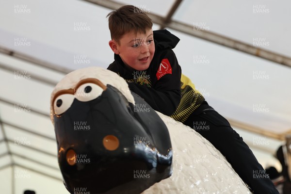 010126 - Ospreys v Cardiff Rugby - United Rugby Championship - Fans in the marquee