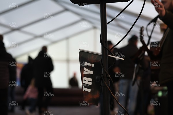 010126 - Ospreys v Cardiff Rugby - United Rugby Championship - Fans in the marquee