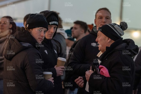 010126 - Ospreys v Cardiff Rugby - United Rugby Championship - Fans in the marquee