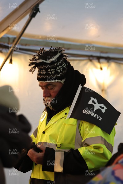 010126 - Ospreys v Cardiff Rugby - United Rugby Championship - Fans in the marquee