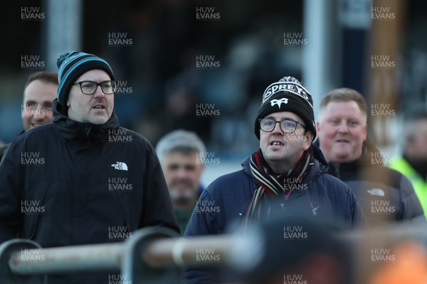 010126 - Ospreys v Cardiff Rugby - United Rugby Championship - Fans