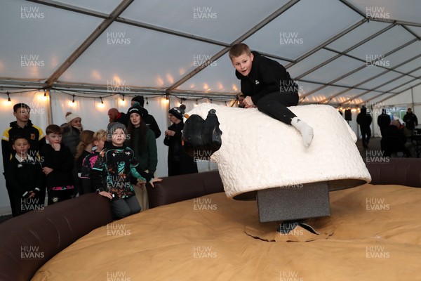 010126 - Ospreys v Cardiff Rugby - United Rugby Championship - Fans in the marquee