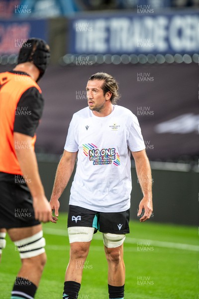 061023 - Ospreys v Cardiff Rugby - Preseason Friendly - Justin Tipuric of Ospreys