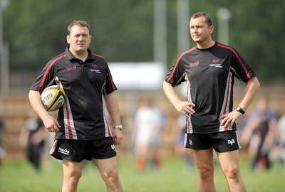 30.08.08 - Ospreys v Clubs Select XV - Ospreys Coaches, Jonathan Humphreys and Sean Holley. 