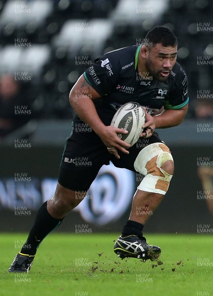 070117 - Ospreys v Connacht - Guinness PRO12 - Ma'afu Fia of Ospreys by Chris Fairweather/Huw Evans Agency